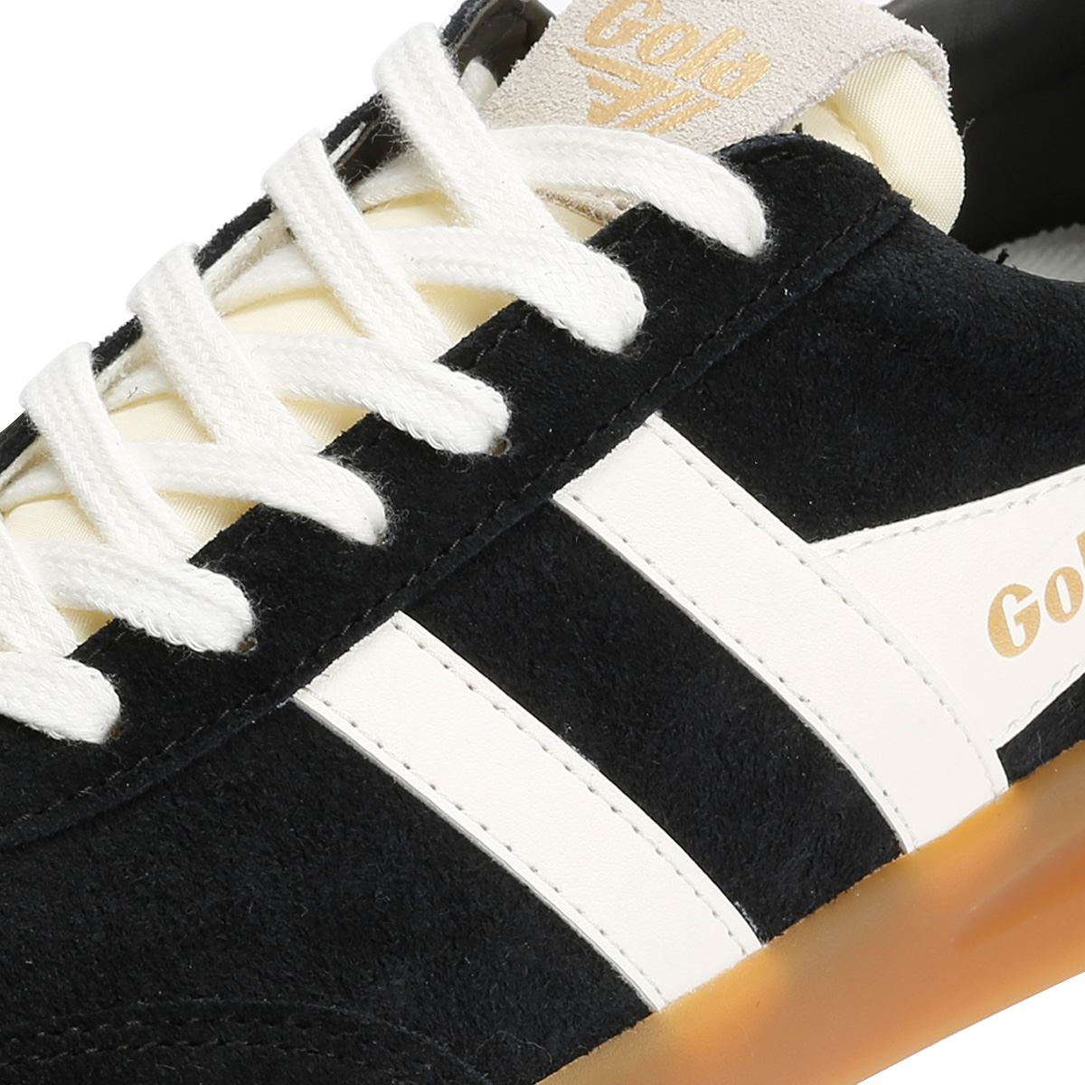 Gola Cyclone Baskets Noires Pour Femmes Suede