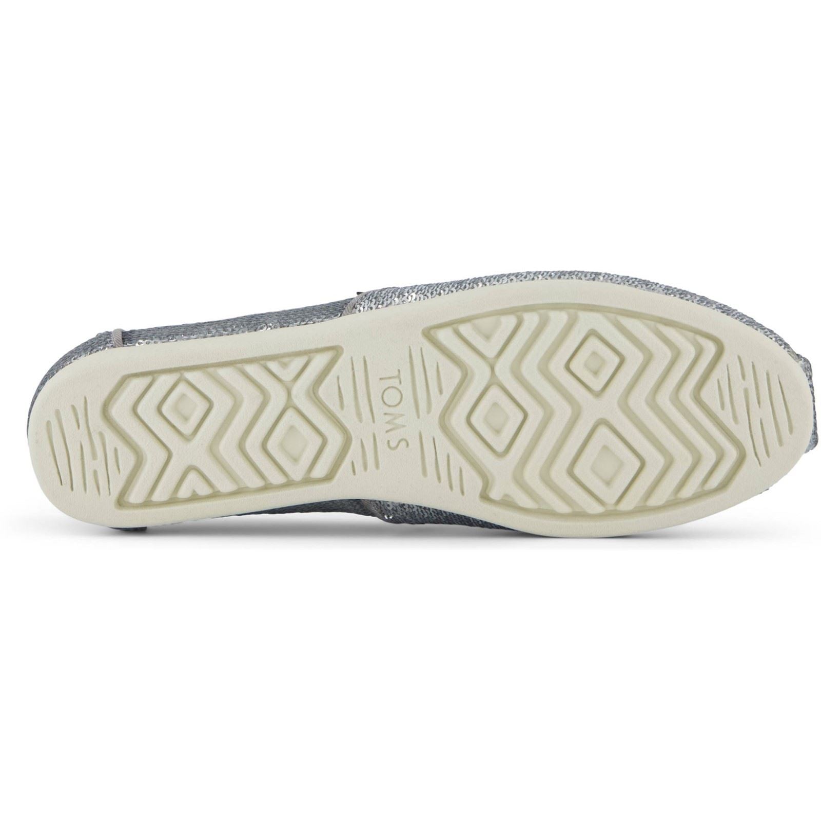 TOMS Alpargata Sequins Espadrilles Argentées En Textile Pour Femmes