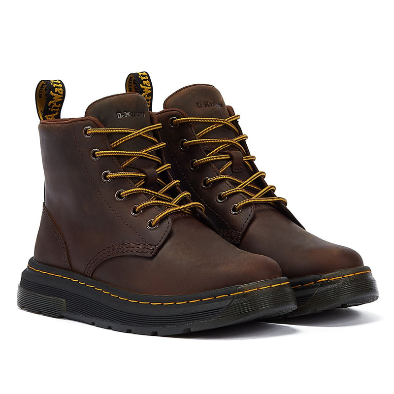 Dr. Martens Bottes Chukka Crewson Crazy Horse Marron Foncé