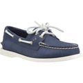 Sperry Authentic 2 Eye Chaussures Bateau En Cuir Pour Femmes En Bleu Marine