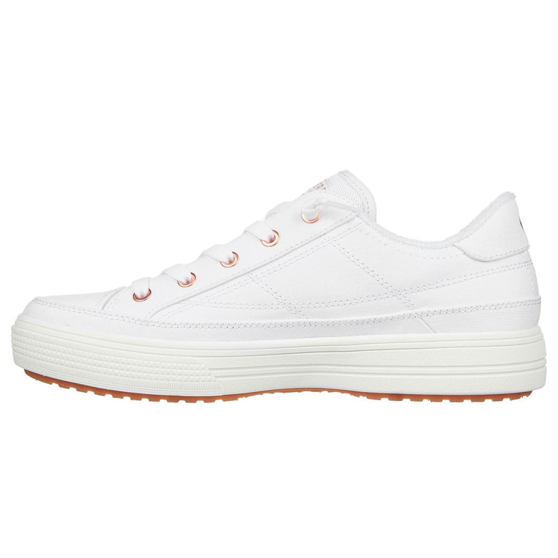 Skechers Arch Fit Arcade Meet Ya There Baskets Blanches En Coton Pour Femmes