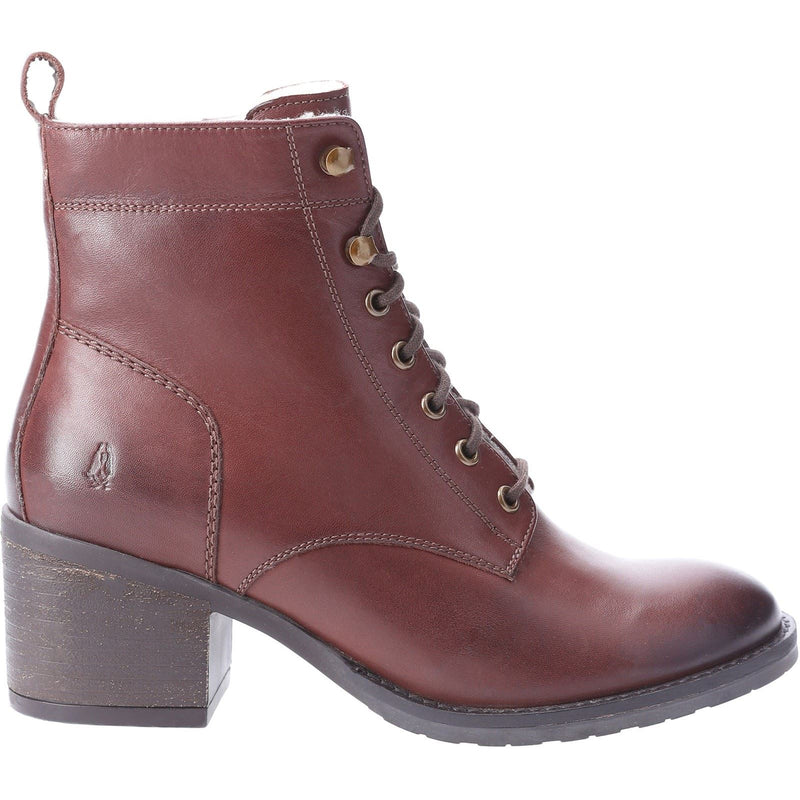 Hush Puppies Harriet Bottes Marron En Cuir Pour Femmes