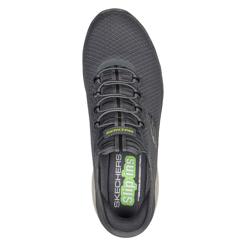 Skechers Summits High Range Baskets En Polyester Pour Hommes, Couleur Anthracite