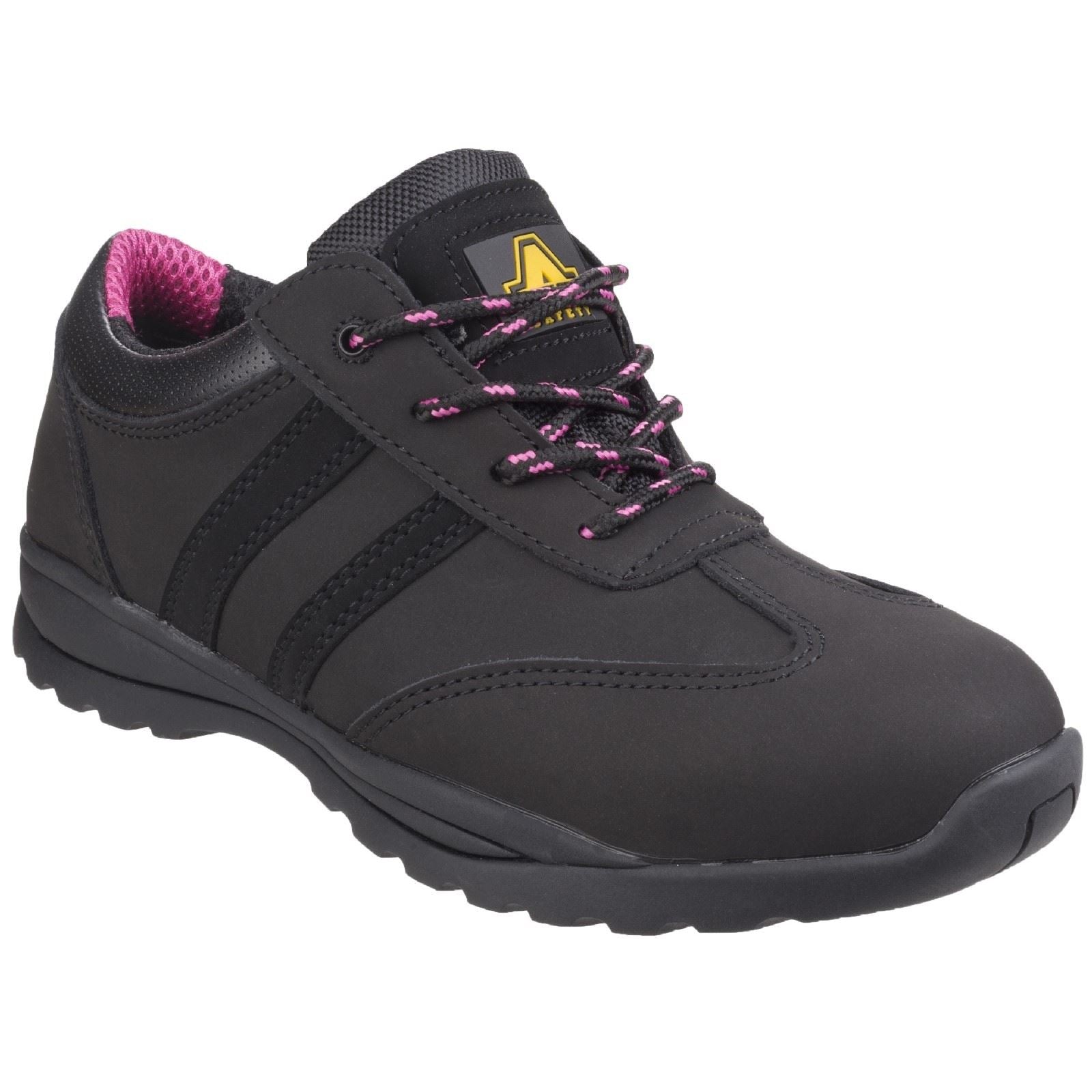 Amblers Safety  Chaussures De Sécurité Noires En Cuir Pour Femmes Sophie Fs706