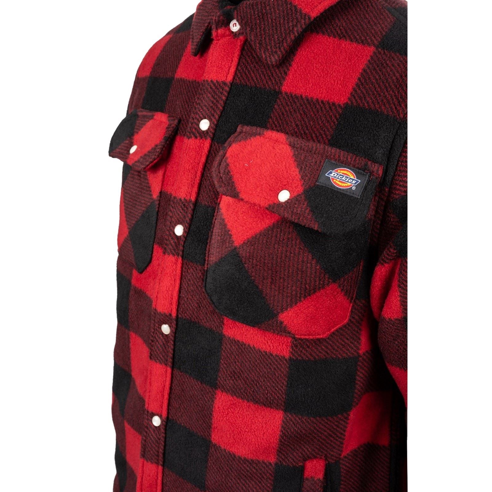Dickies Portland Chemise Décontractée Rouge En Polyester Pour Homme