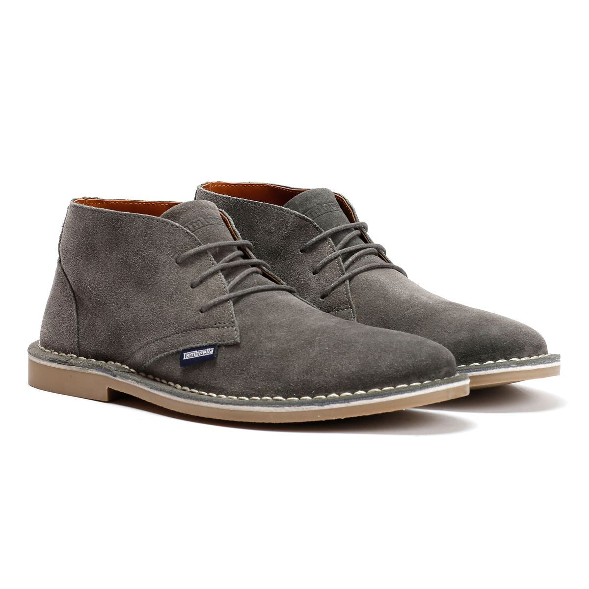 Lambretta Chiswick Bottes Grises Pour Homme En Suède