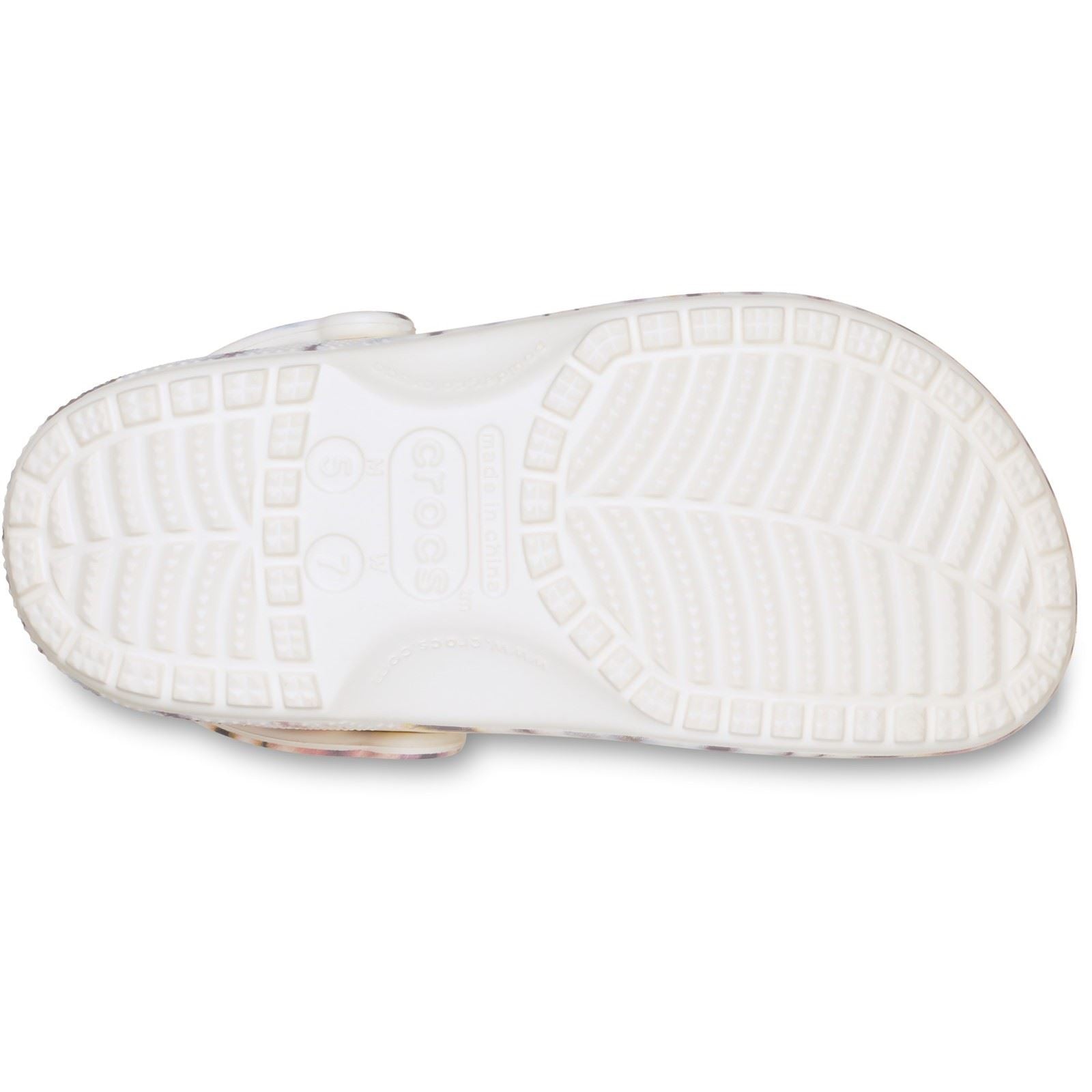Crocs Classic Tie Dye Clog Sabots Thermoplastiques Femmes Chalk/Multi