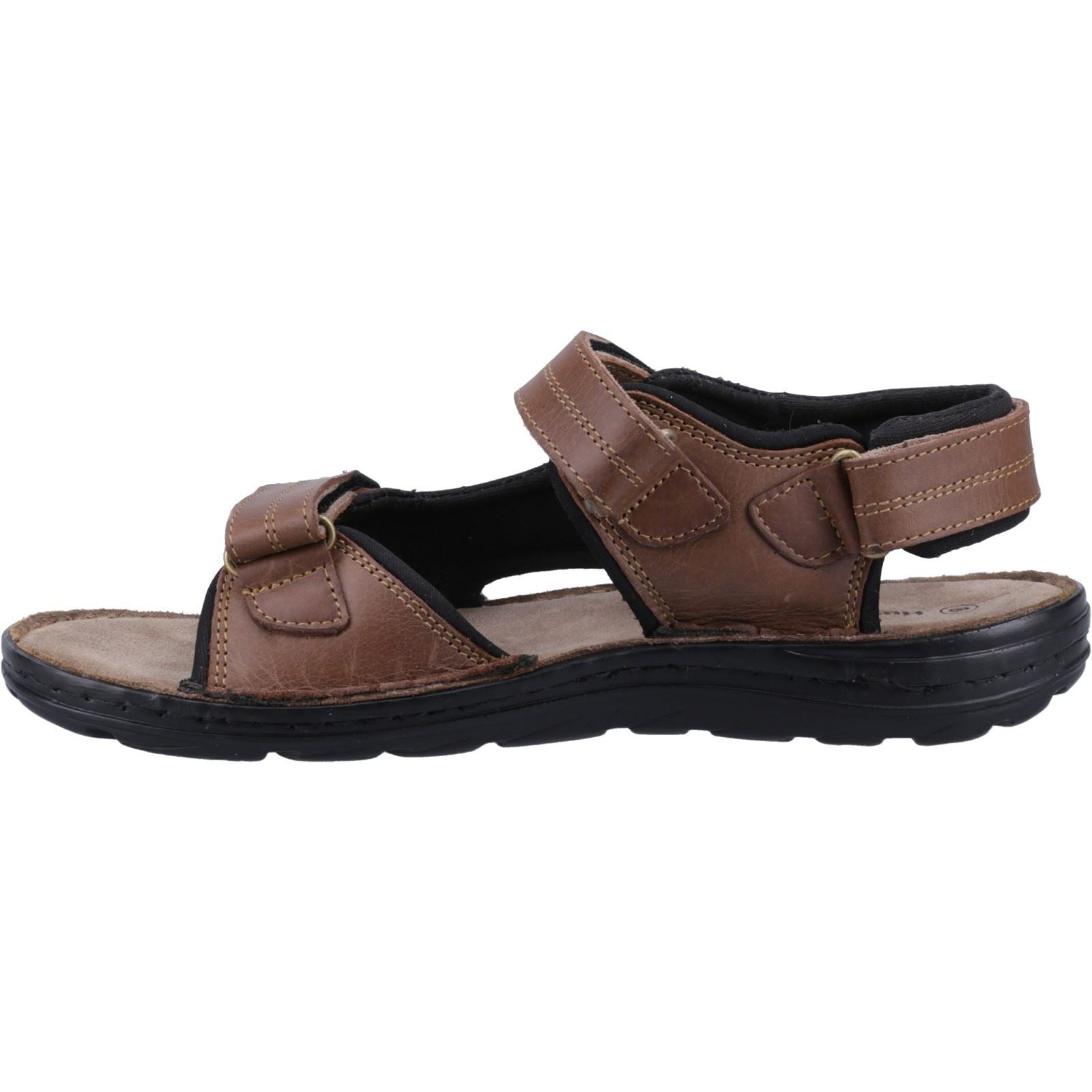 Hush Puppies Alistair Sandales Pour Hommes En Cuir Marron