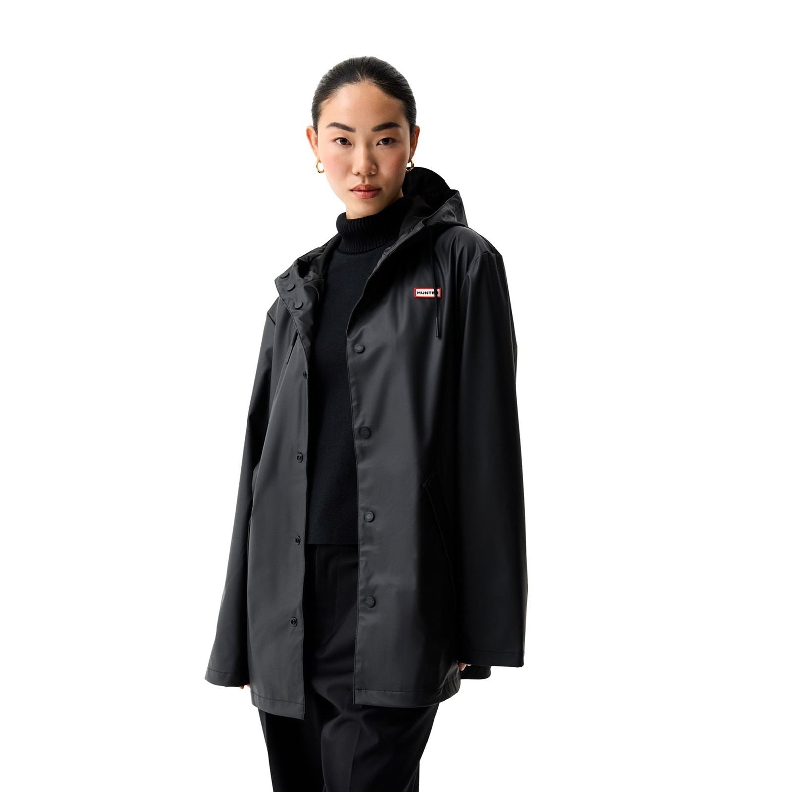 Hunter Jo Parka Veste De Pluie Noire Unisexe Pour Adultes