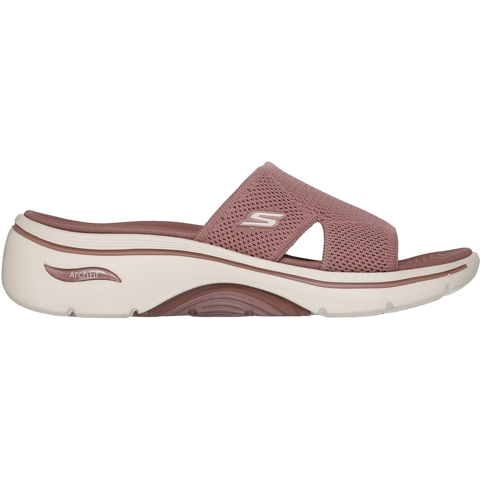 Skechers Go Walk Arch Fit 2.0 Sandales Marron Pour Femmes En Textile