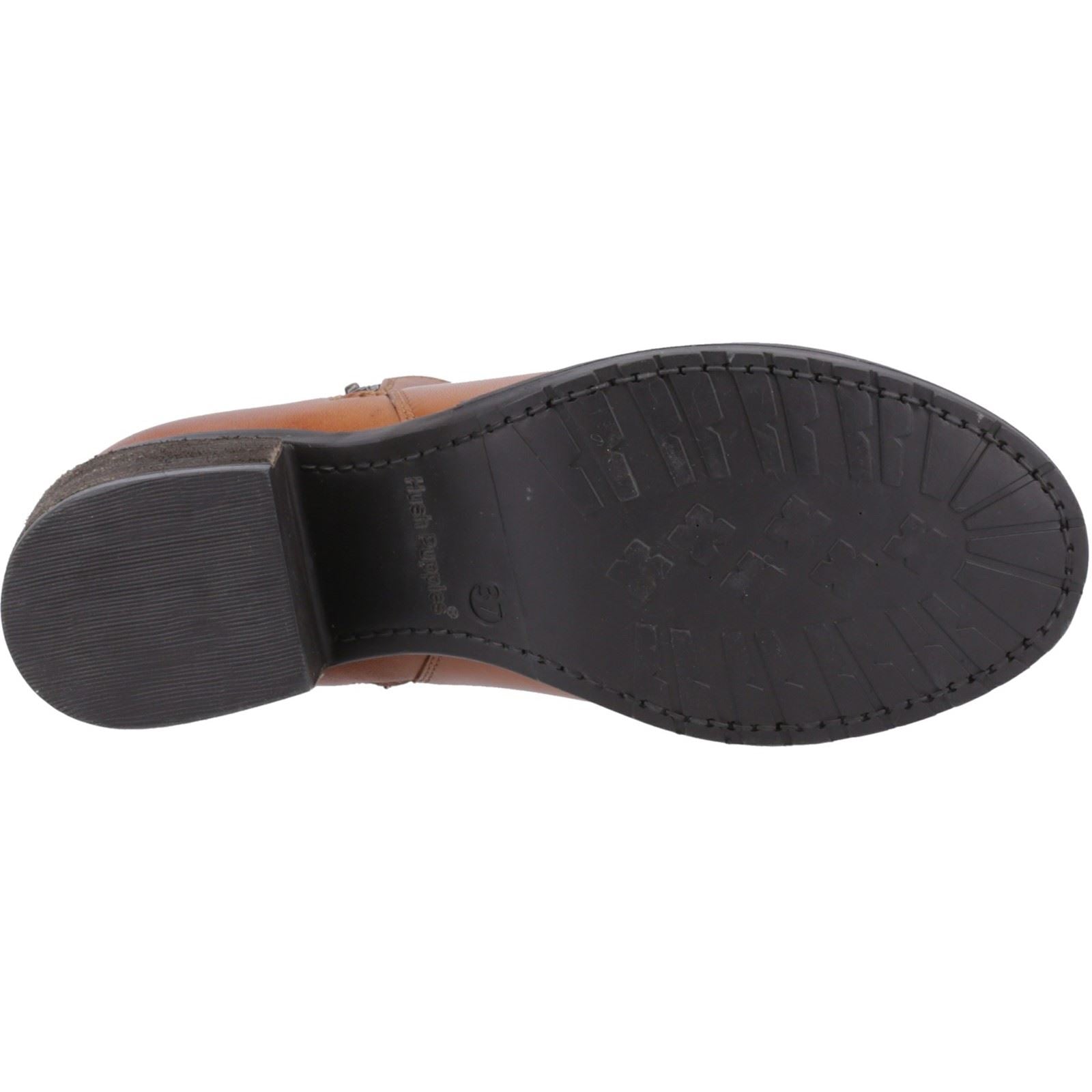 Hush Puppies Helena Bottes En Cuir Pour Femmes Couleur Tan