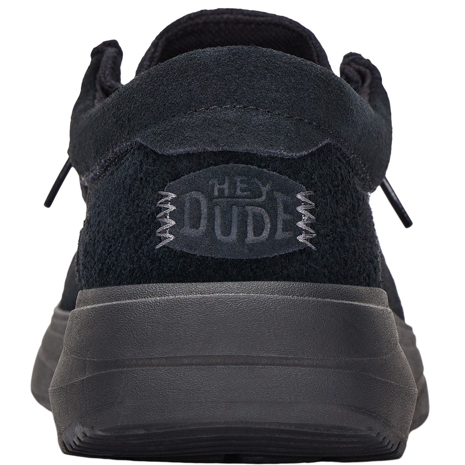 HEYDUDE Wally X Chaussures Bateau Noires Pour Hommes En Suede