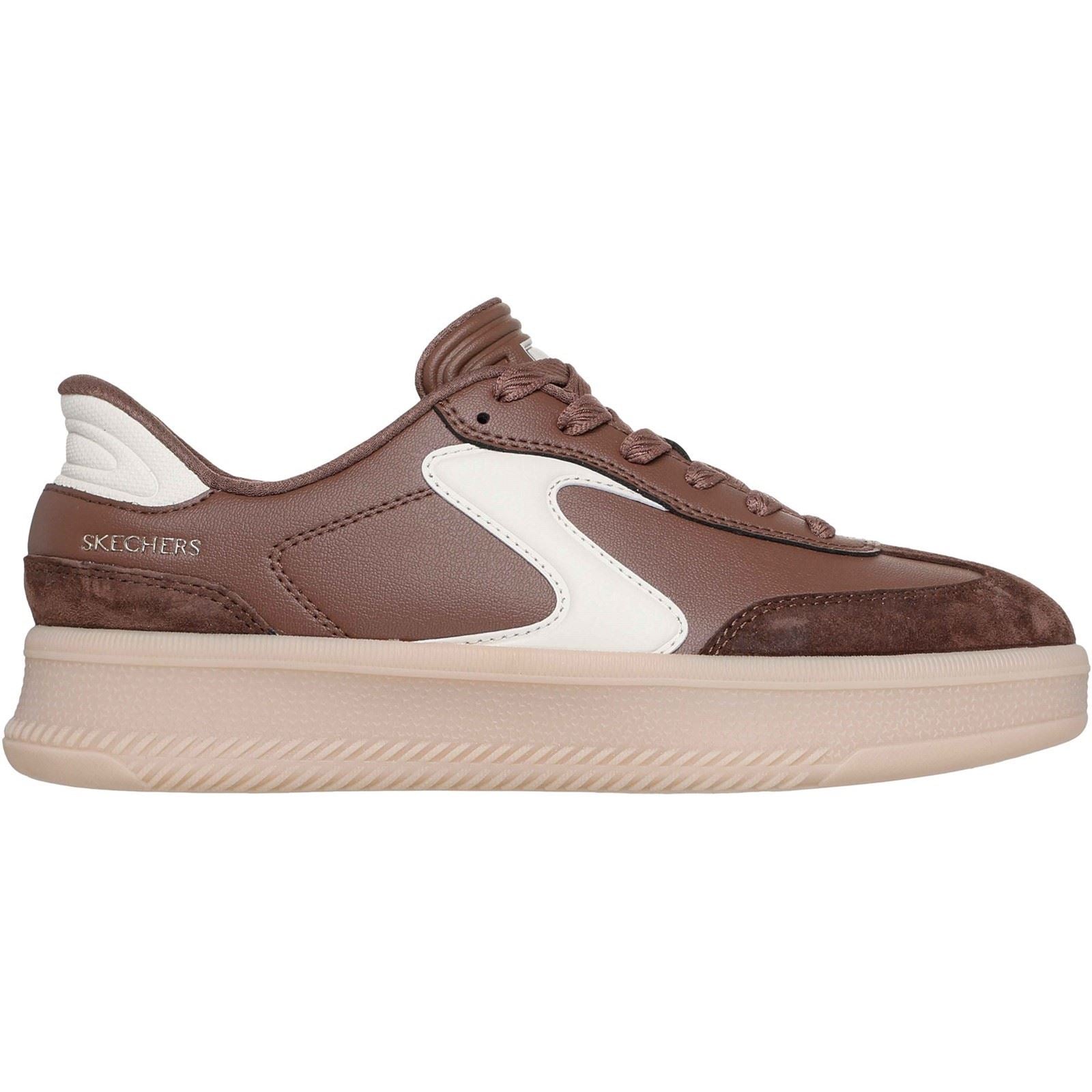 Skechers Hotshot HI - Lifted Luxe Baskets Brunes Pour Femmes En Polyuréthane
