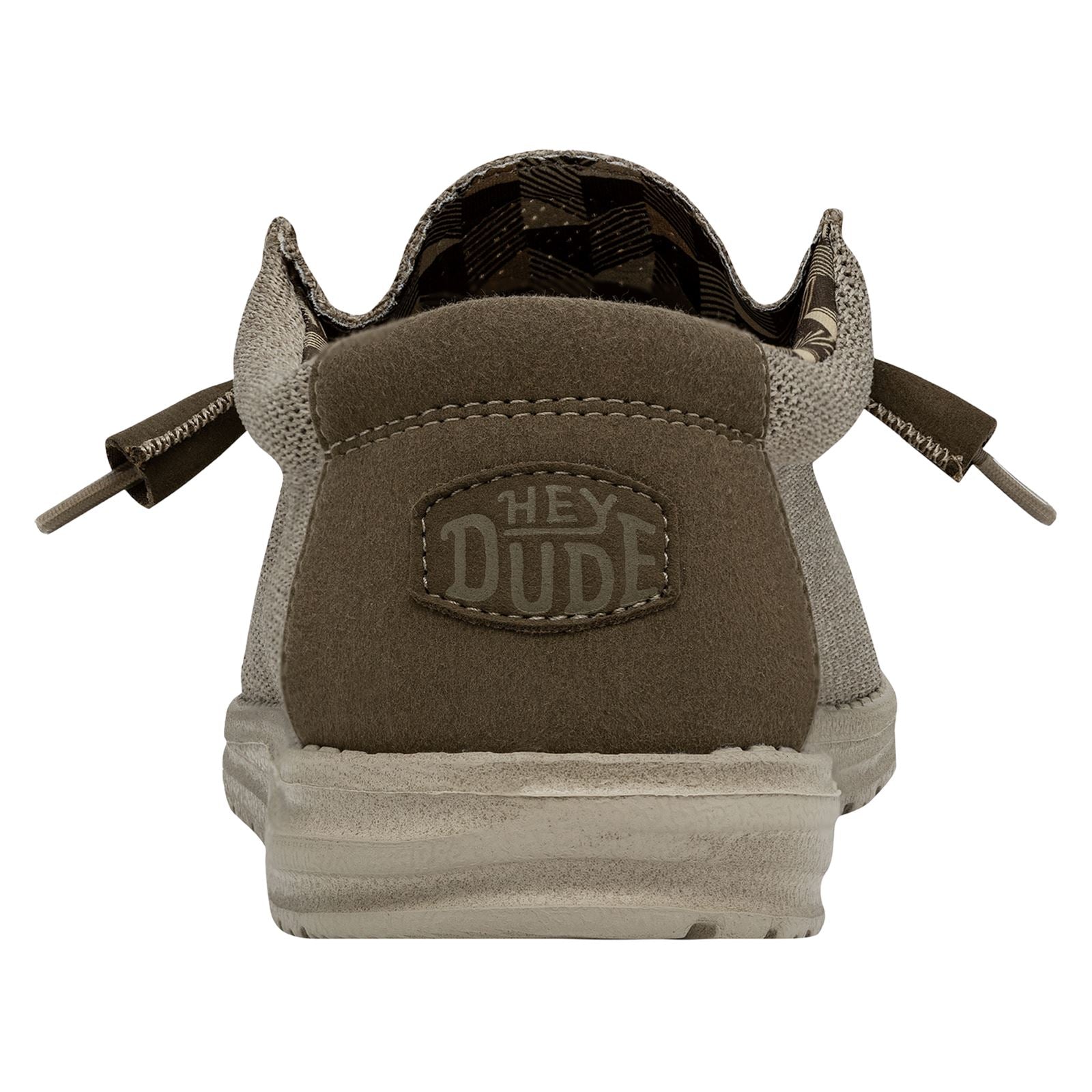 HEYDUDE Wally Sox Chaussures Bateau Pour Hommes En Faux Daim Beige