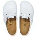 Birkenstock Boston Pro Sabots En Cuir Blanc Pour Femmes