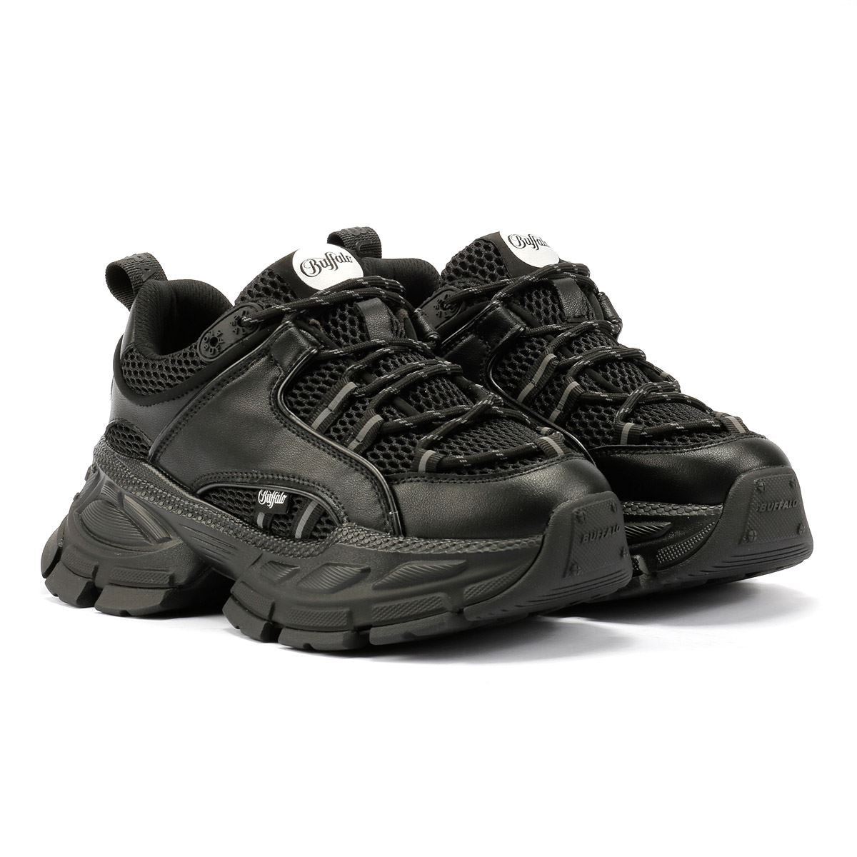 Buffalo Saturn Lace Baskets Noires Pour Femmes