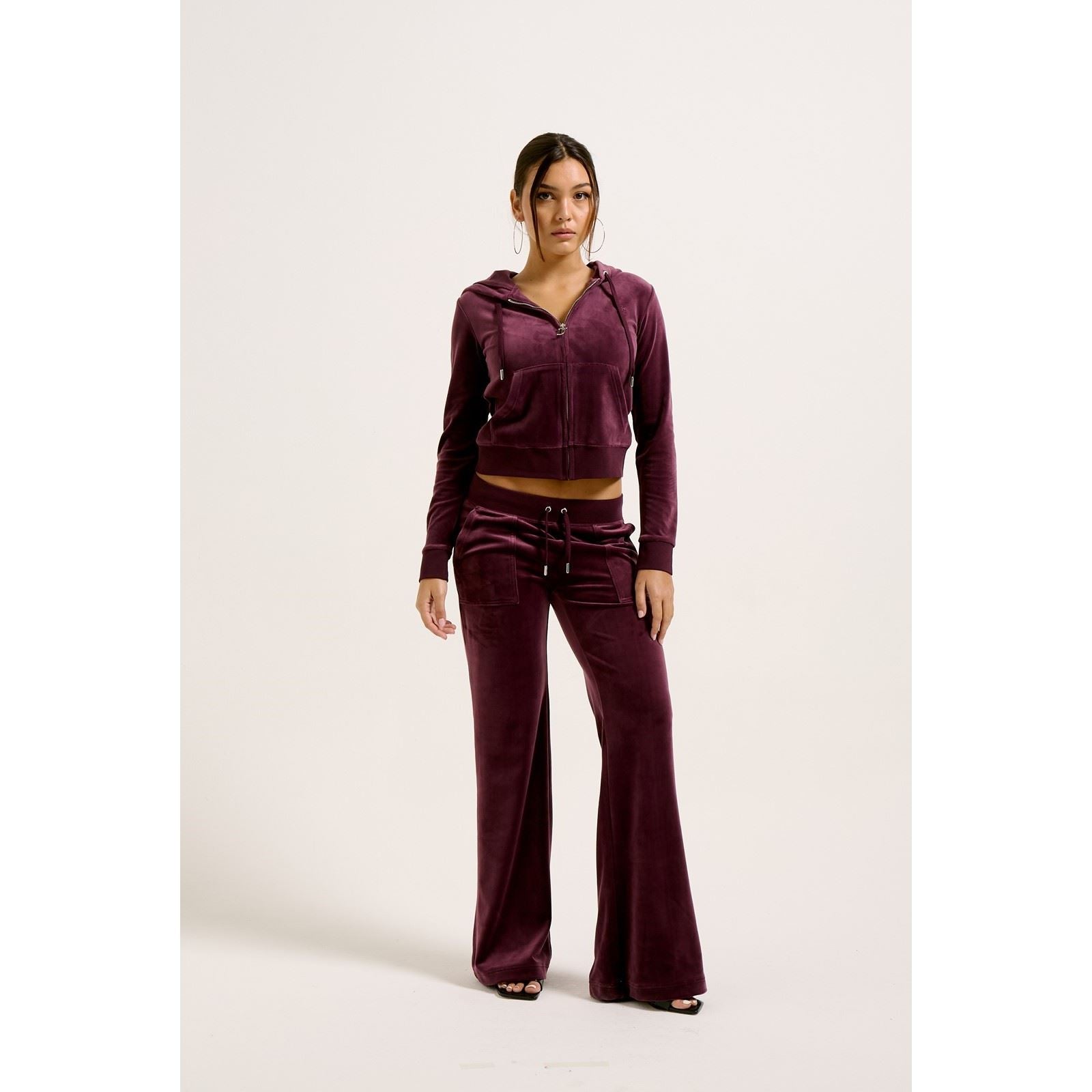 Juicy Couture Robertson Classic Jacket Sweat À Capuche En Polyester Pour Femme Couleur Vin