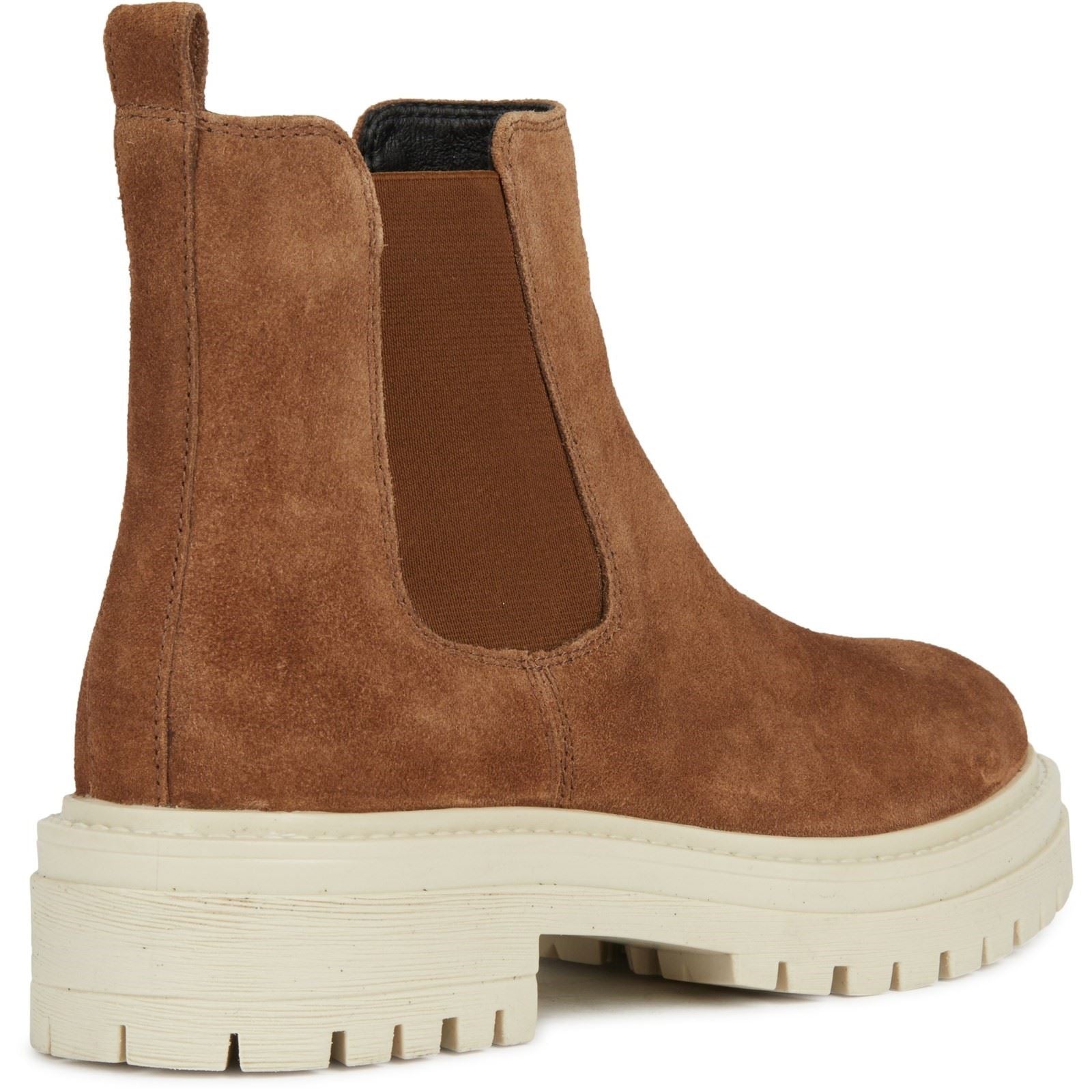 Geox D Iridea Bottes Marron En Cuir Pour Femmes