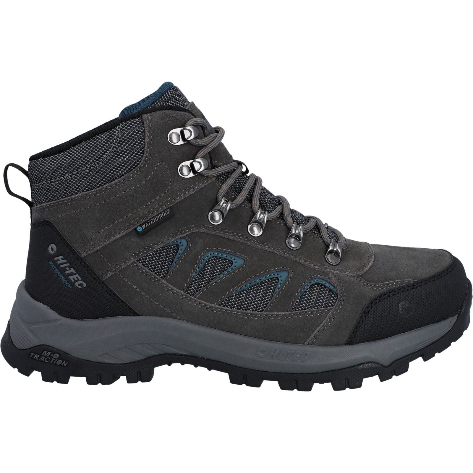Hi-Tec Bandera Expedition Chaussures De Randonnée Pour Homme En Cuir Gris Foncé/gris Port Sur Mer