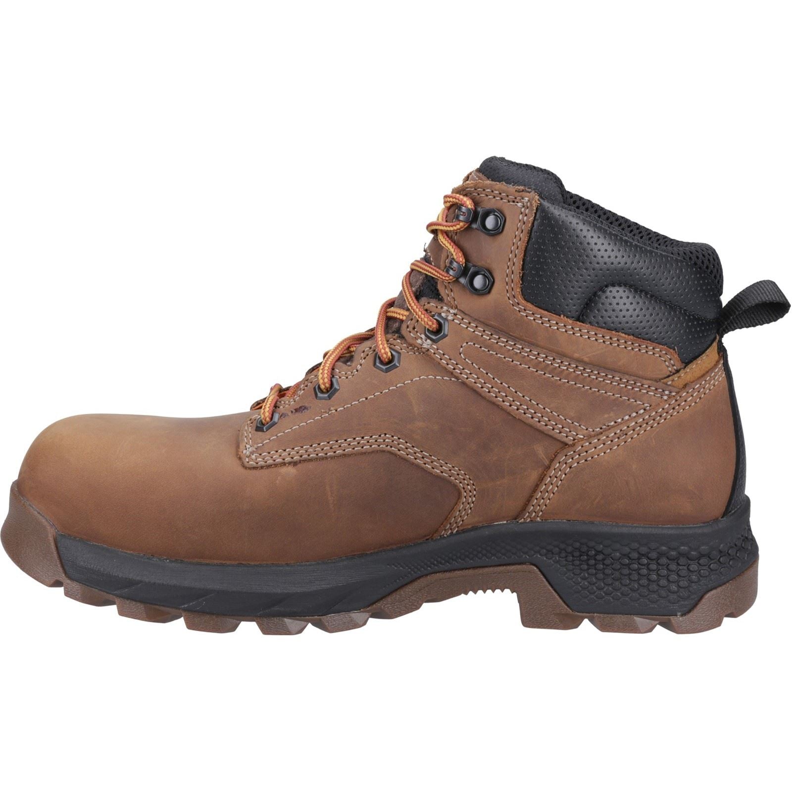 Timberland Pro Bottes De Sécurité En Cuir Marron Titan 6"