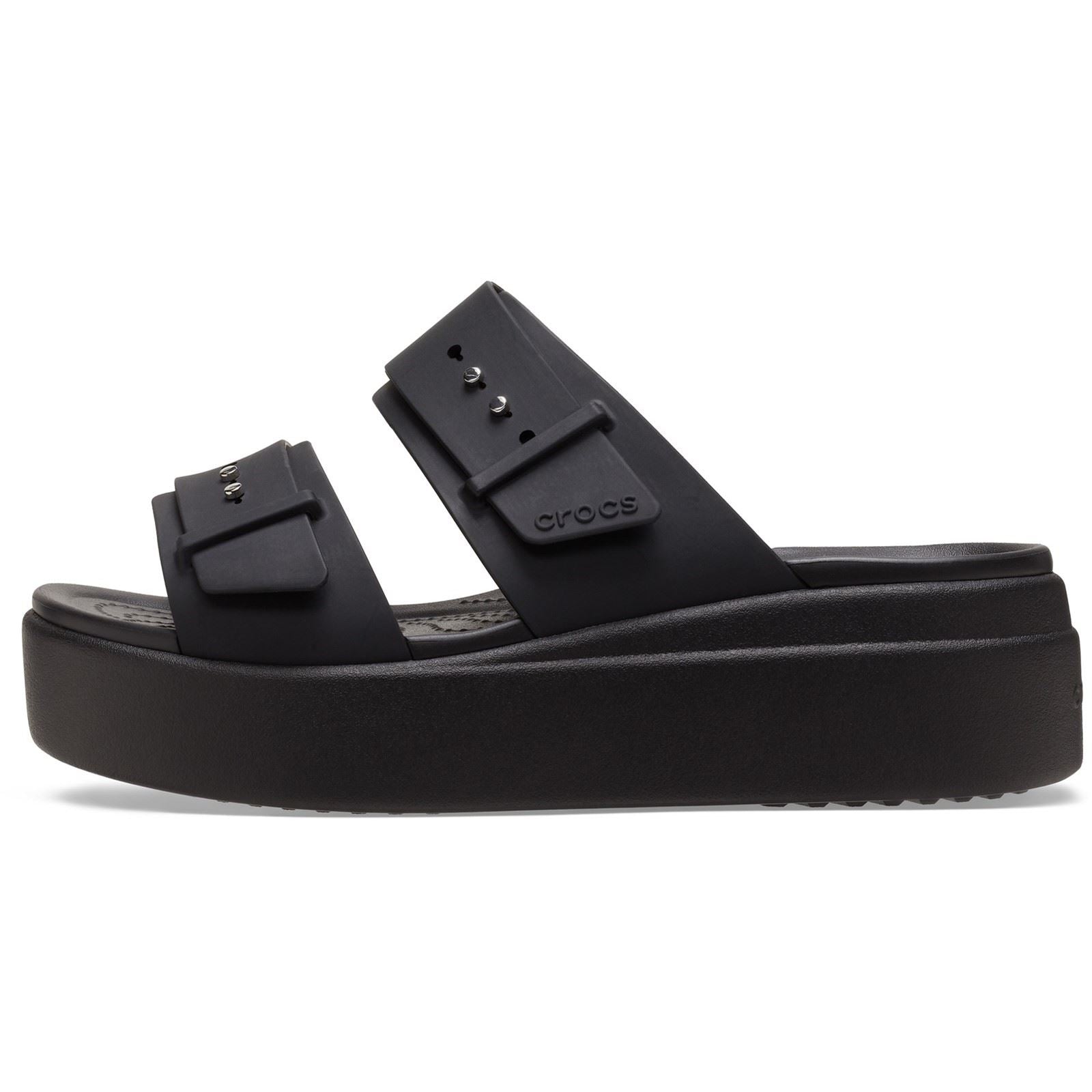 Crocs Brooklyn Crocs Brooklyn sandales noires pour femme en thermoplastique