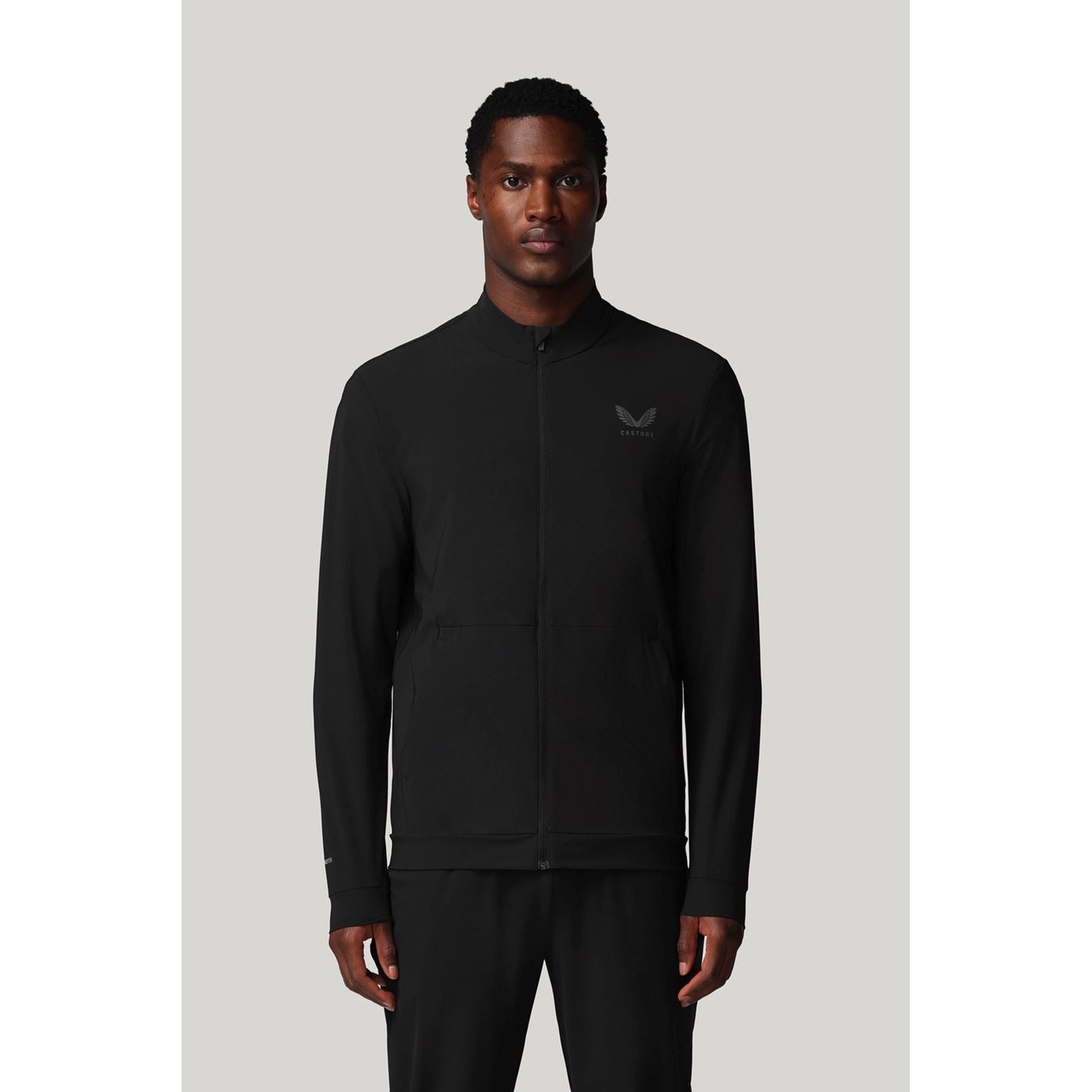 Castore Tech Training Vestes De Survêtement Noires Pour Hommes