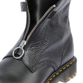 Dr. Martens 1460 Pascal Front Zip Bottes Noires En Cuir Pour Femmes