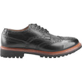 Cotswold Quenington Commando Chaussures En Cuir Noir À Lacets Pour Hommes