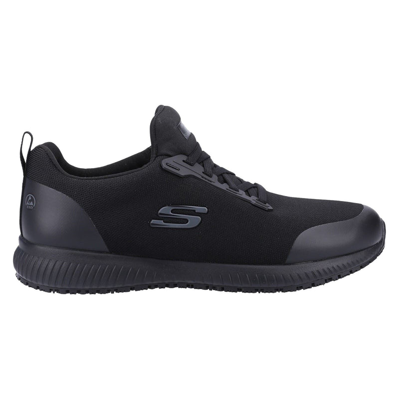Skechers Workwear Squad SR Myton Baskets De Sécurité Noires Pour Hommes En Textile
