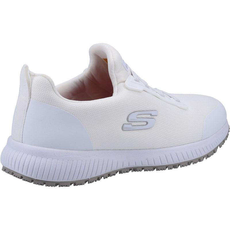 Skechers Workwear Squad SR Baskets De Sécurité Blanches Pour Femmes En Textile