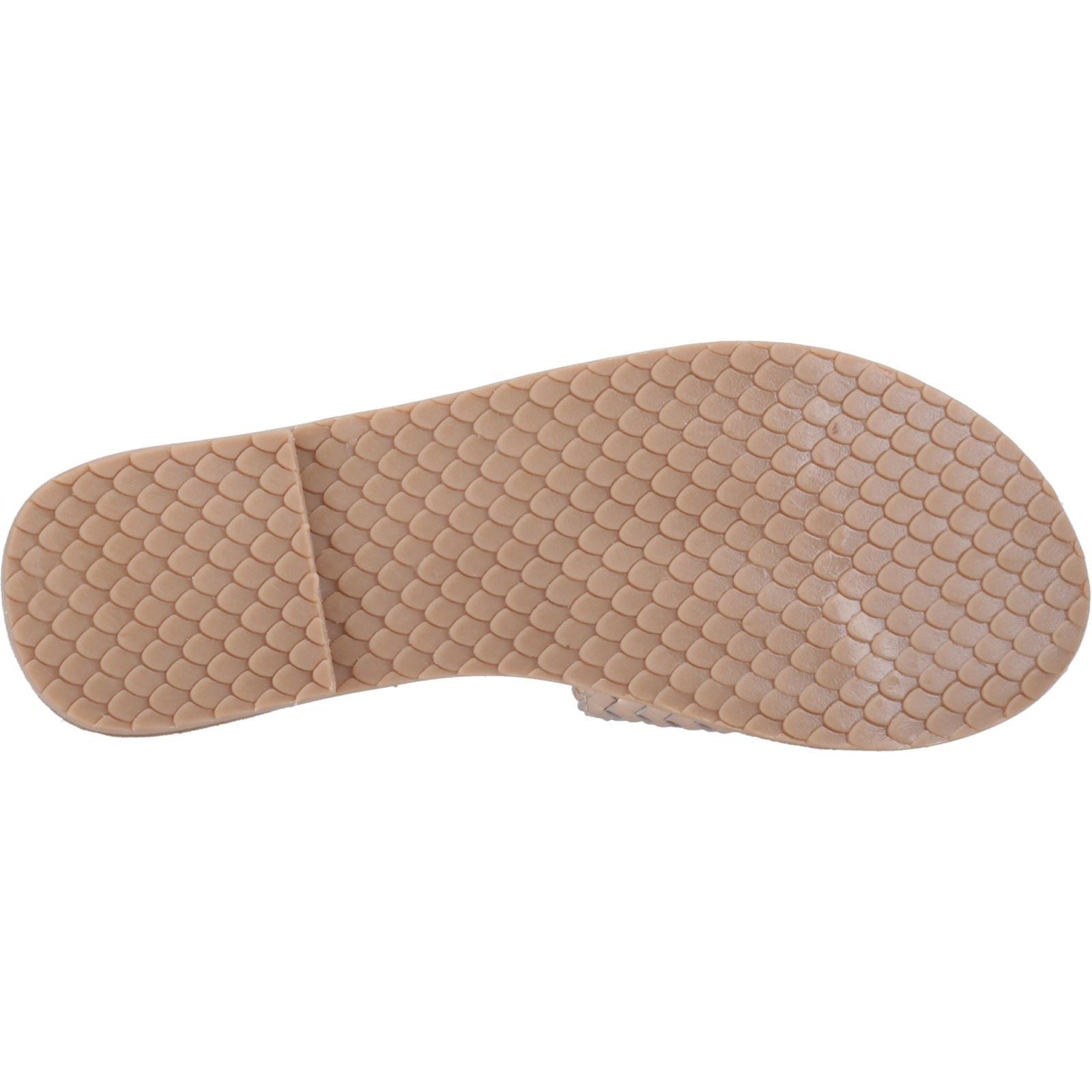 Hush Puppies Hetty Slide Sandales En Cuir Pour Femme Couleur Bronze