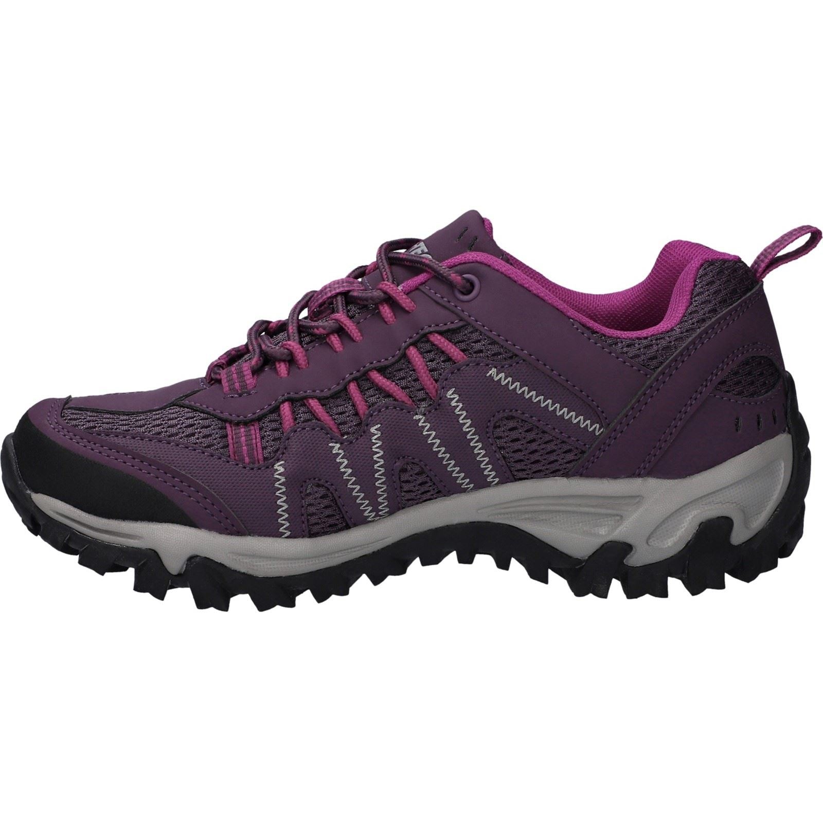 Hi-Tec Jaguar Bottes De Randonnée En Polyester Pour Femme, Couleur Prune Italienne/fuchsia Festival