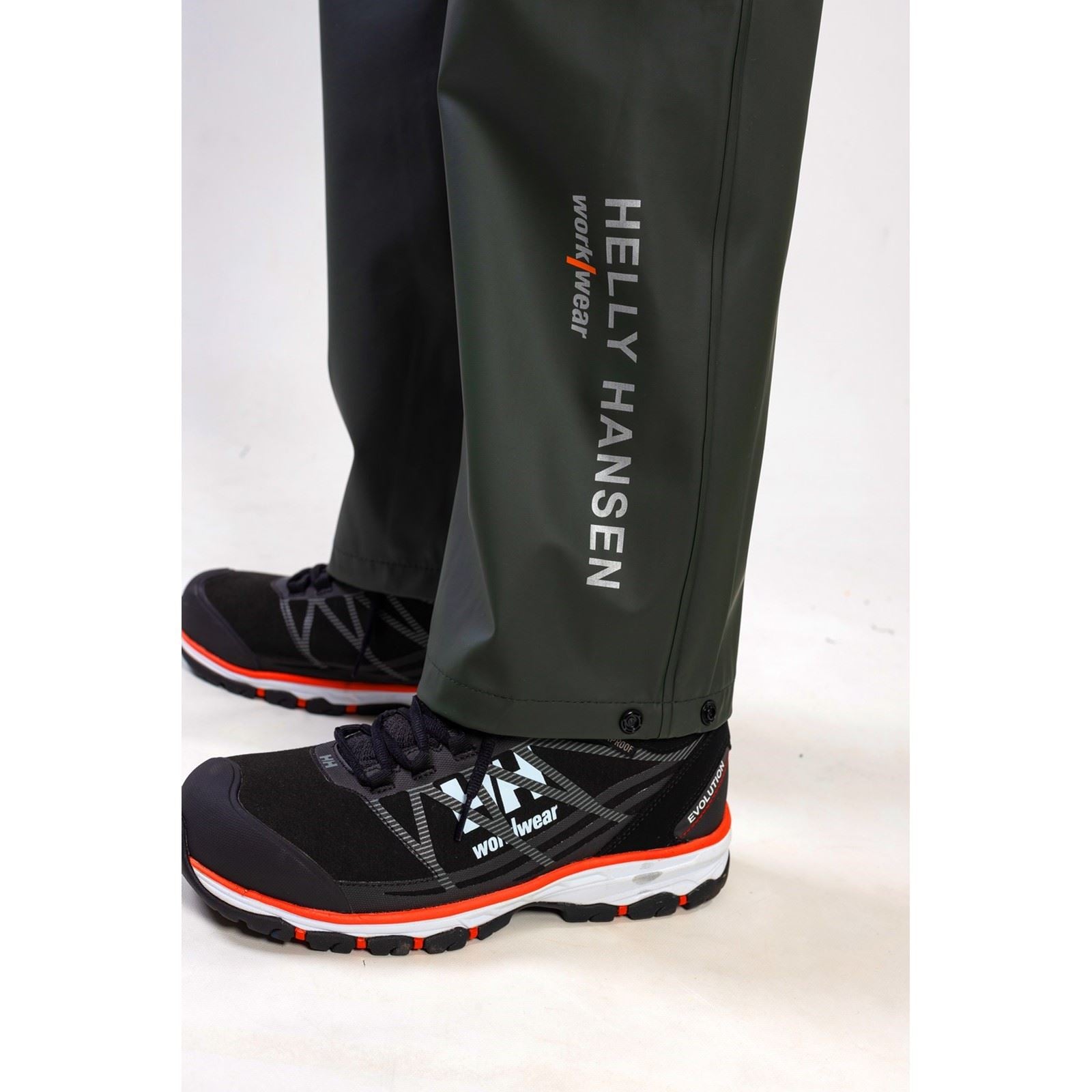 Helly Hansen Workwear Voss Pantalons De Pluie Verts En Polyester Unisexe Pour Adultes