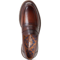 Base London Ivey Chaussures Loafers Marron Brûlé Pour Hommes En Cuir