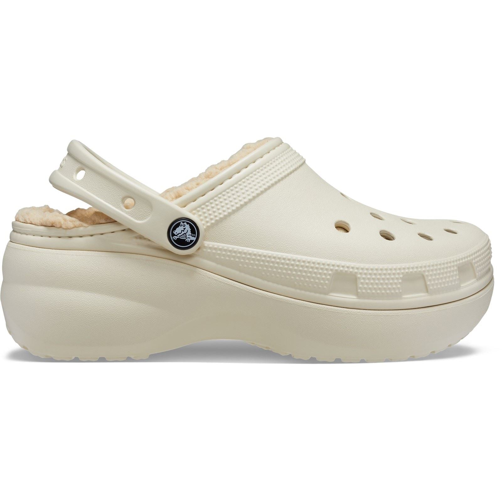 Crocs Classic Platform Lined Sabots en os pour Femmes en Thermoplastique