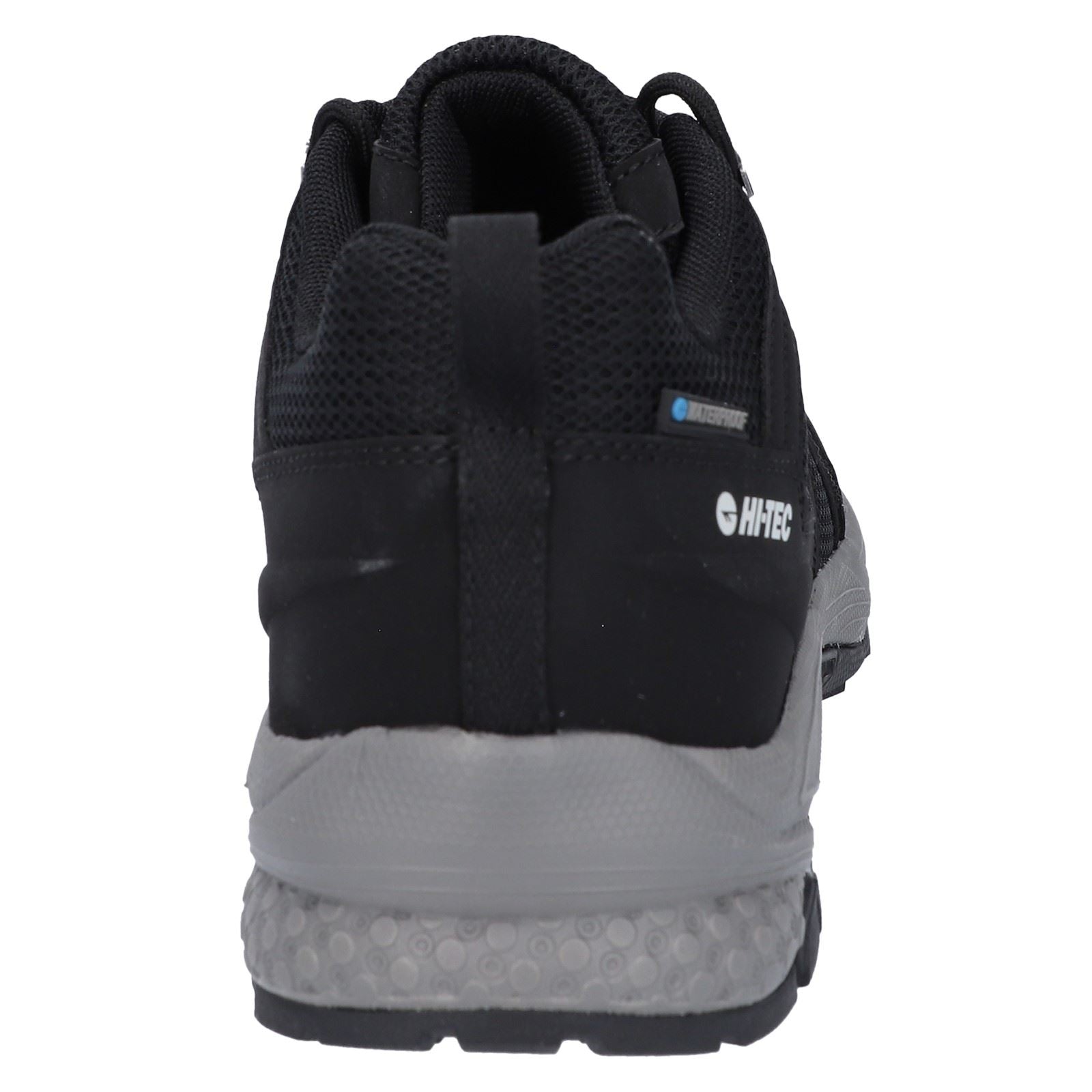 Hi-Tec Saunter WP Chaussures De Randonnée Noires Pour Hommes En Mesh Polyester.