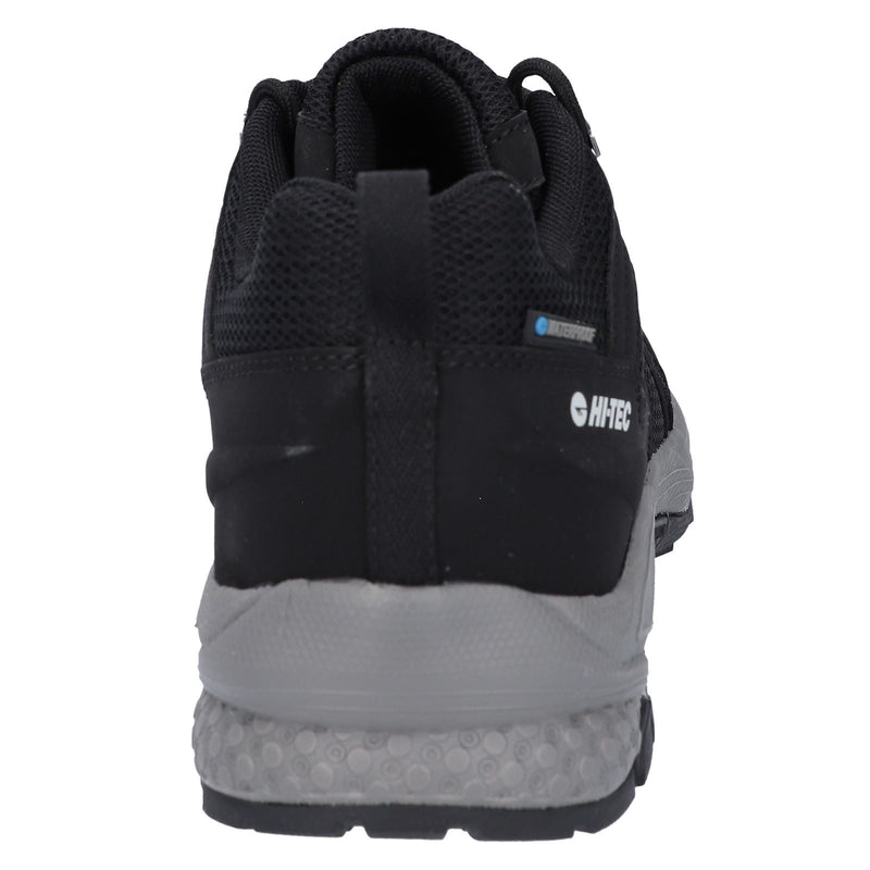 Hi-Tec Saunter WP Chaussures De Randonnée Noires Pour Hommes En Mesh Polyester.