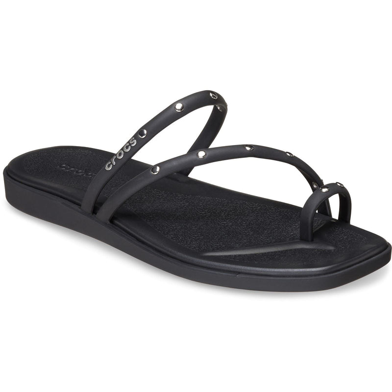 Crocs Miami Studded Toe Loop Sandales Noires En Thermoplastique Pour Femmes