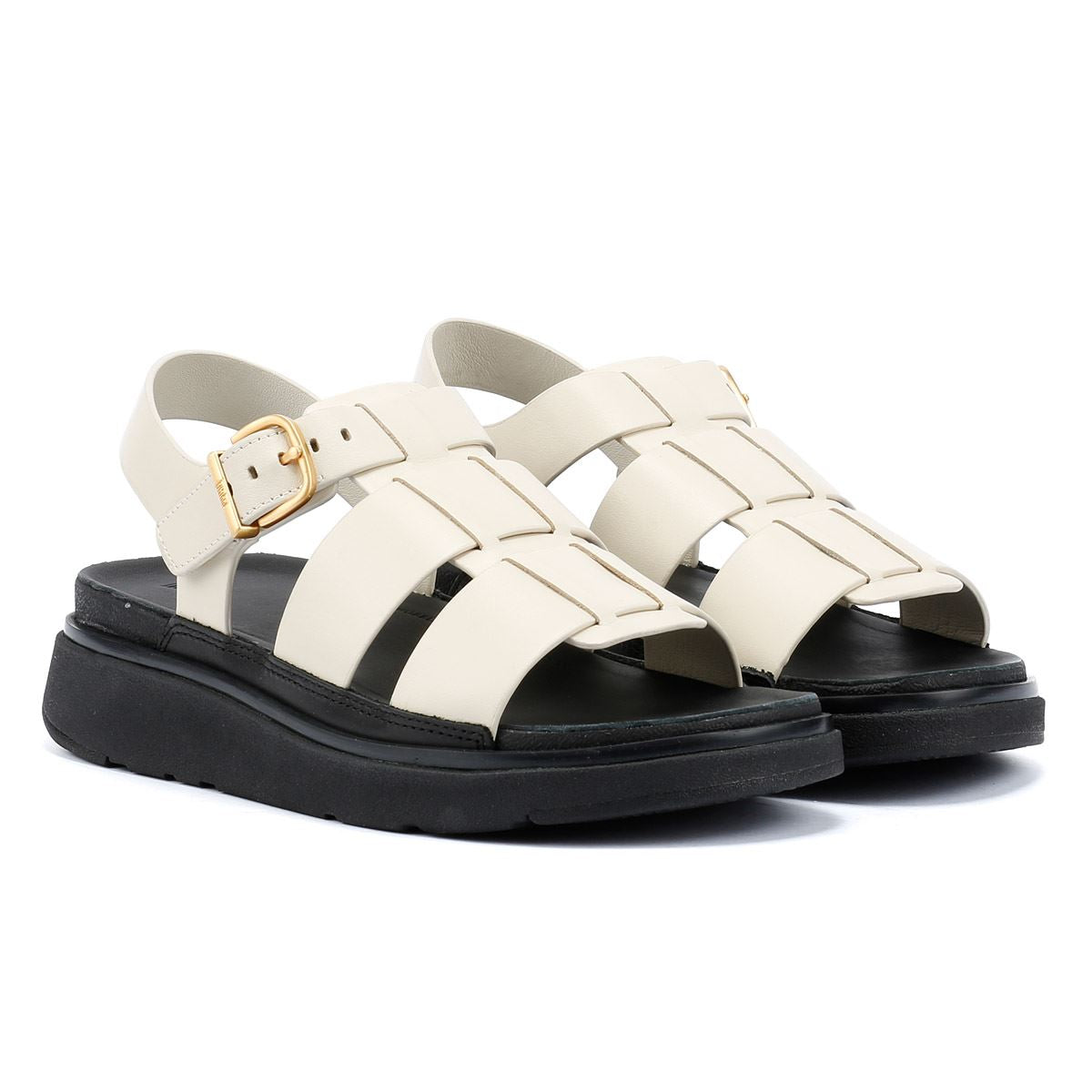 FitFlop GEN-FF Fisherman Sandales Beige Pour Femmes En Cuir