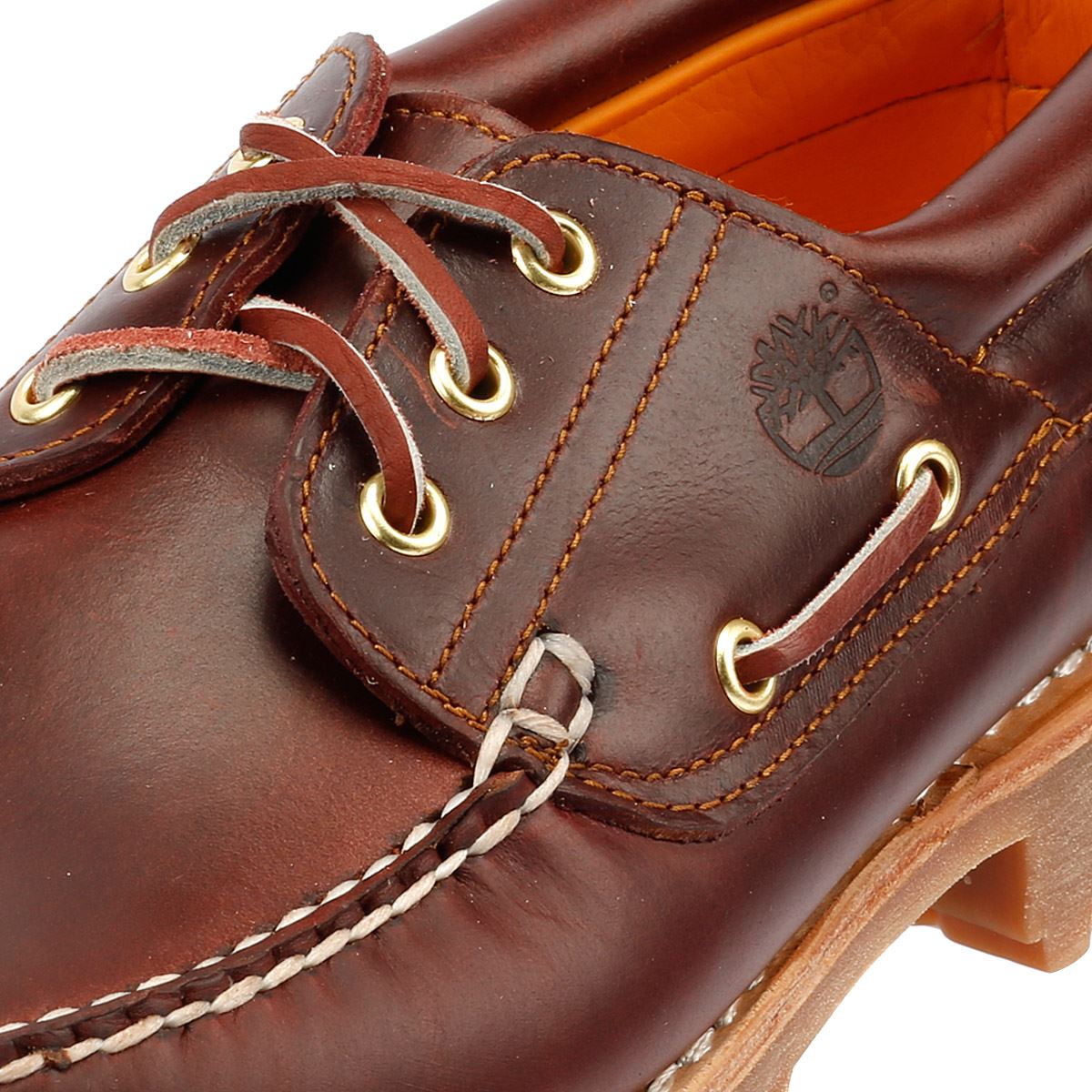 Timberland Authentic 3 Eye Classic Lug Chaussures Rouges À Lacets Pour Hommes En Cuir