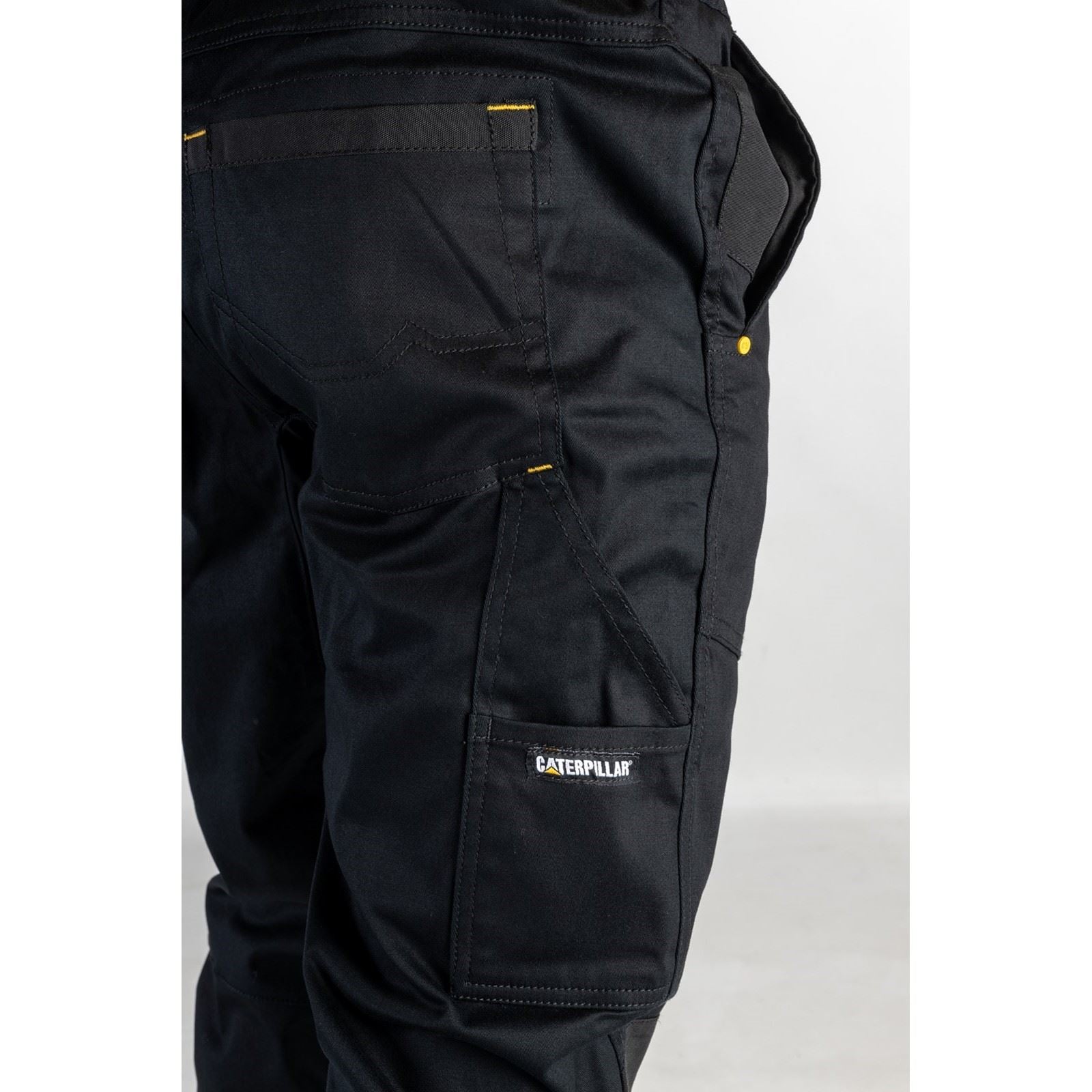 Caterpillar Dynamic Pantalons Noirs En Coton Pour Hommes - Extérieur