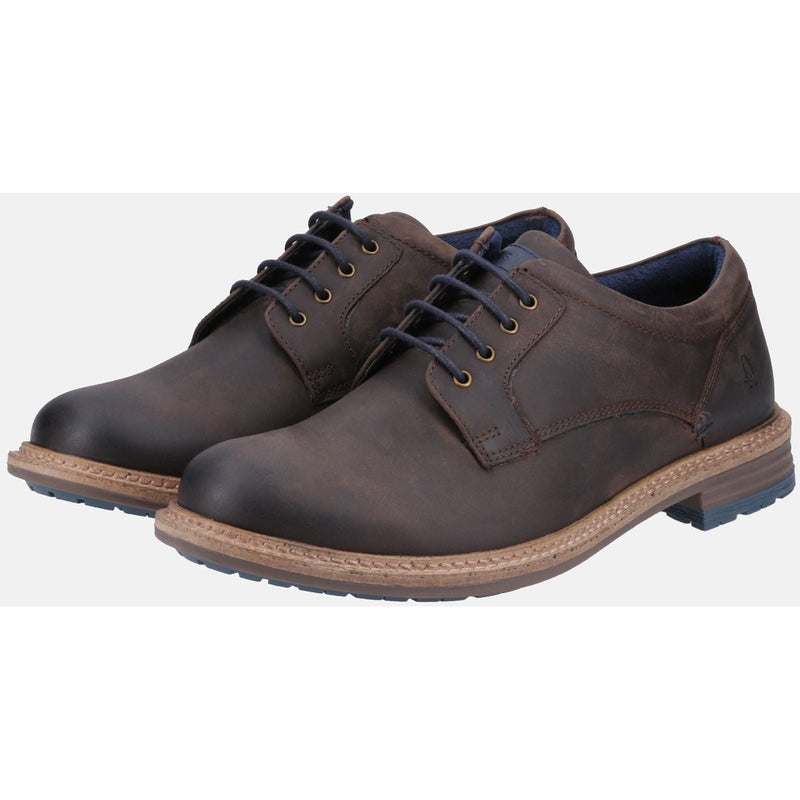 Hush Puppies Julian Chaussures En Cuir Marron À Lacets Pour Homme