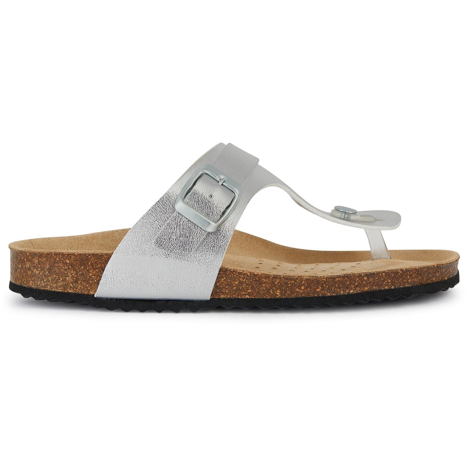 Geox D Brionia Metal Sandales En Argent Pour Femmes