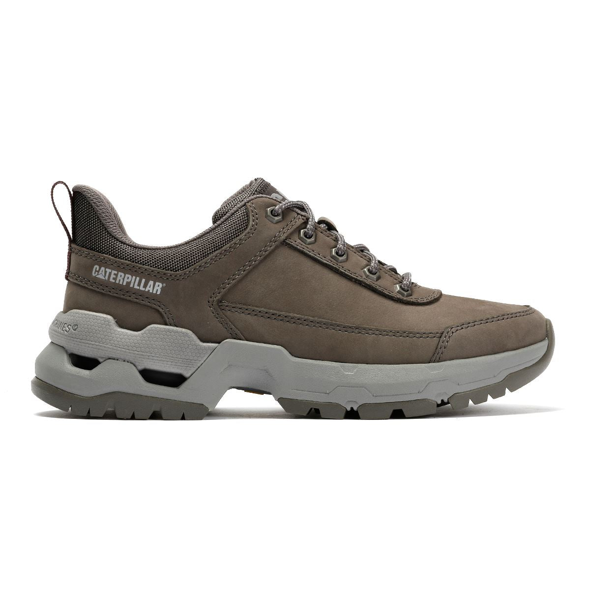 Caterpillar Surge Hiker Lo Waxy Chaussures À Lacets Grises En Nubuck Pour Homme