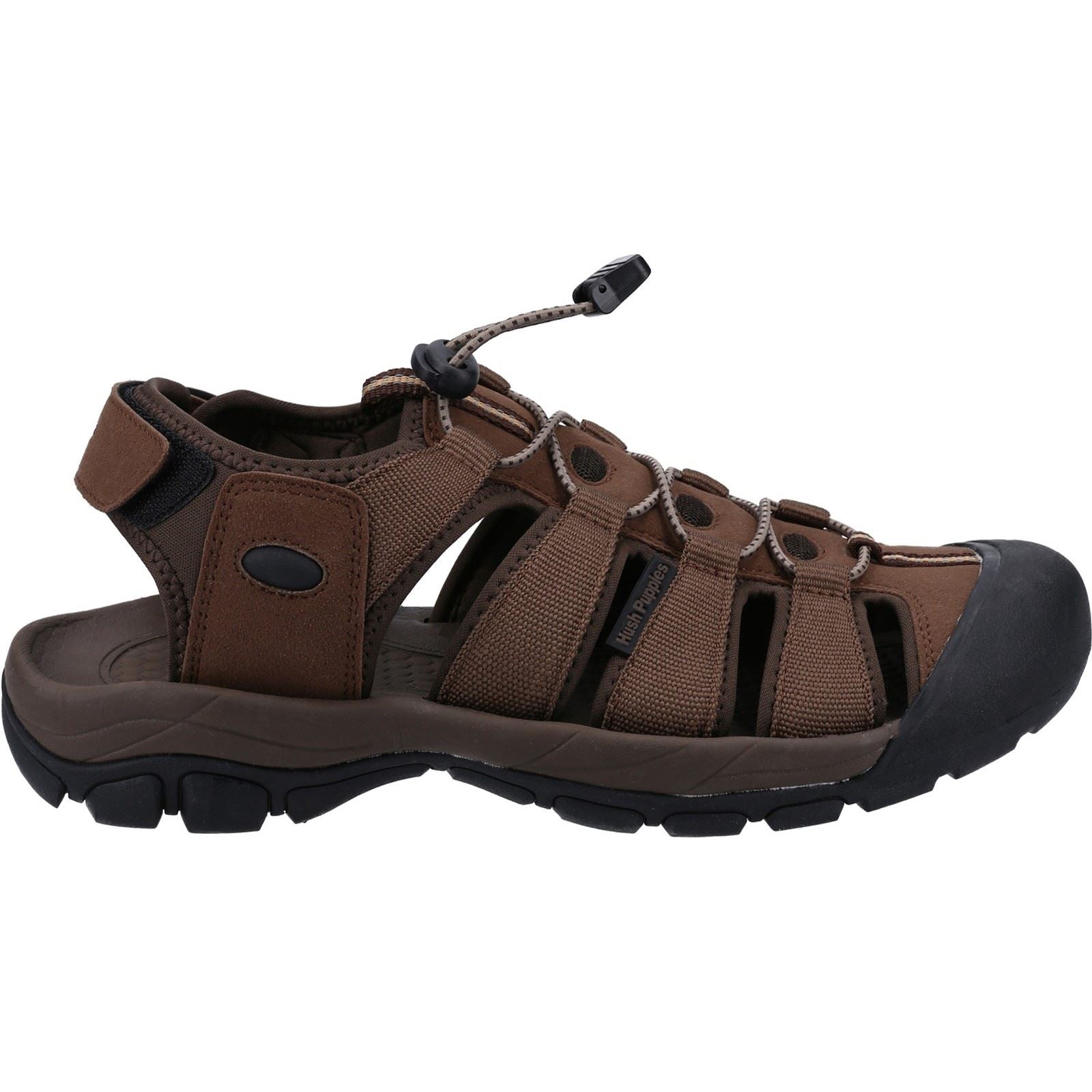 Hush Puppies Peru Sandales Pour Hommes En Polyuréthane/Sangle Tissée Marron