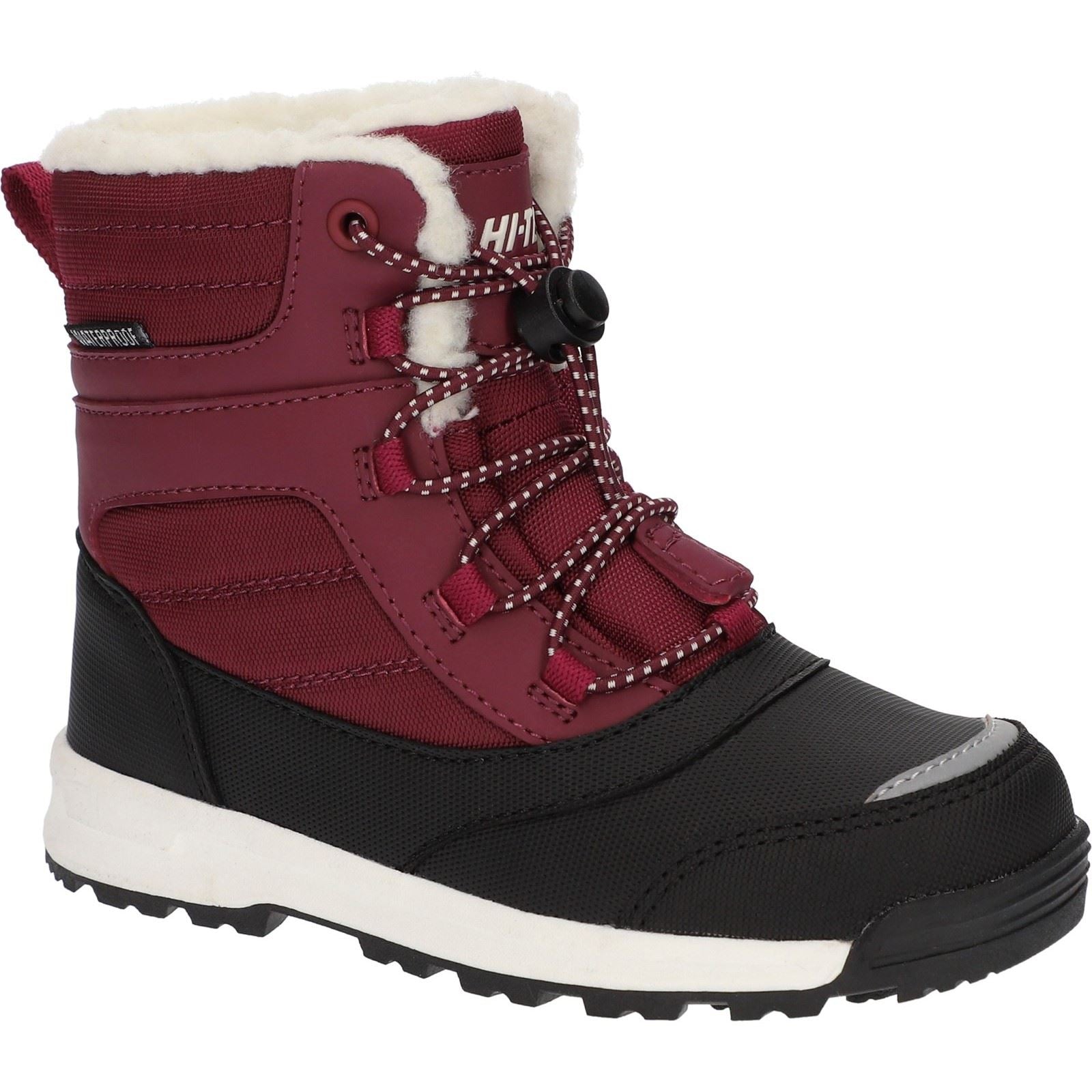 Hi-Tec Leo Nylon Bottes Mi-mollet D'hiver Unisexe Pour Enfant, Baie