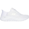 Skechers Arch Fit 2.0 Easy Chic Sneakers En Toile Blanche Pour Femme