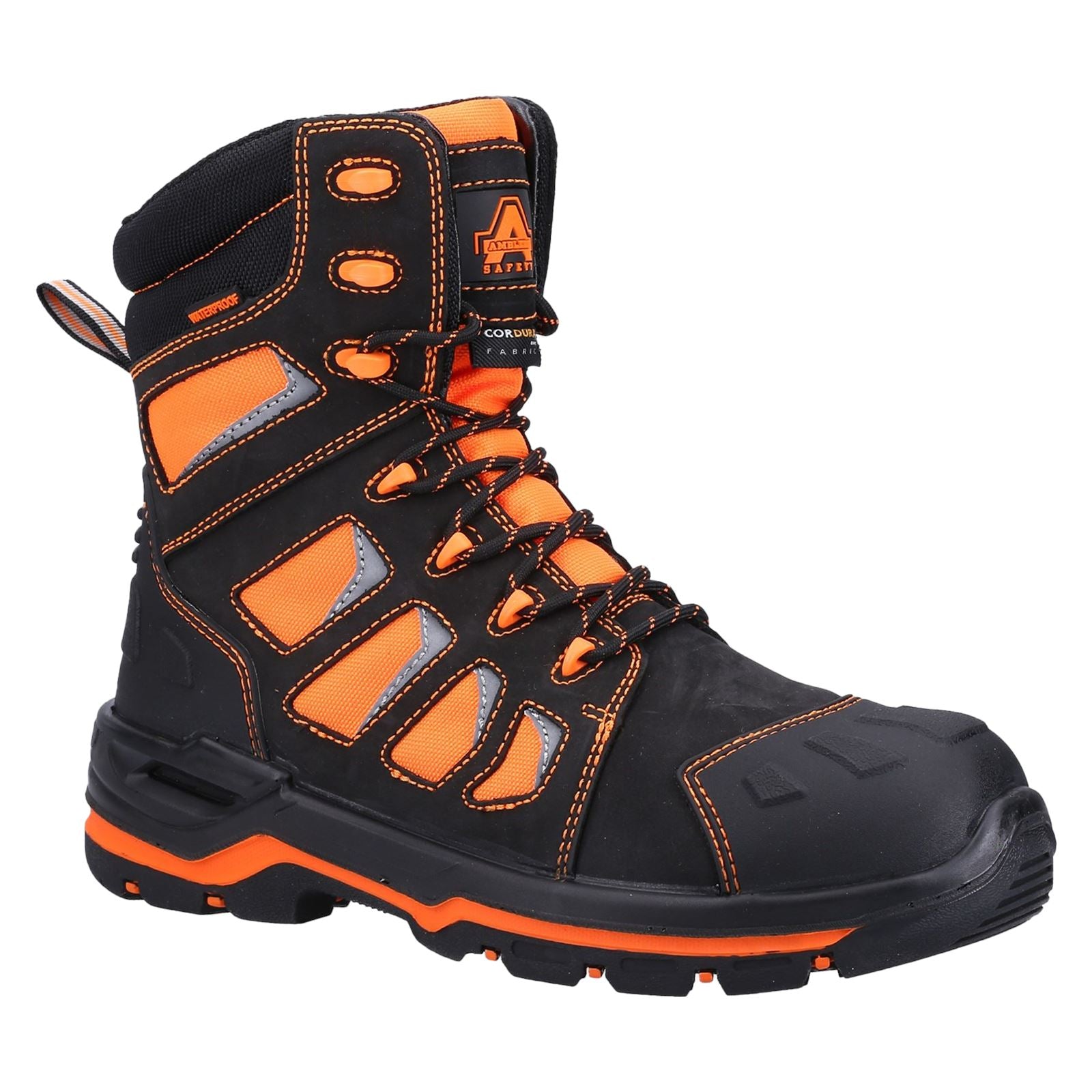 Amblers Safety  Bottes De Sécurité En Cuir Orange Beacon