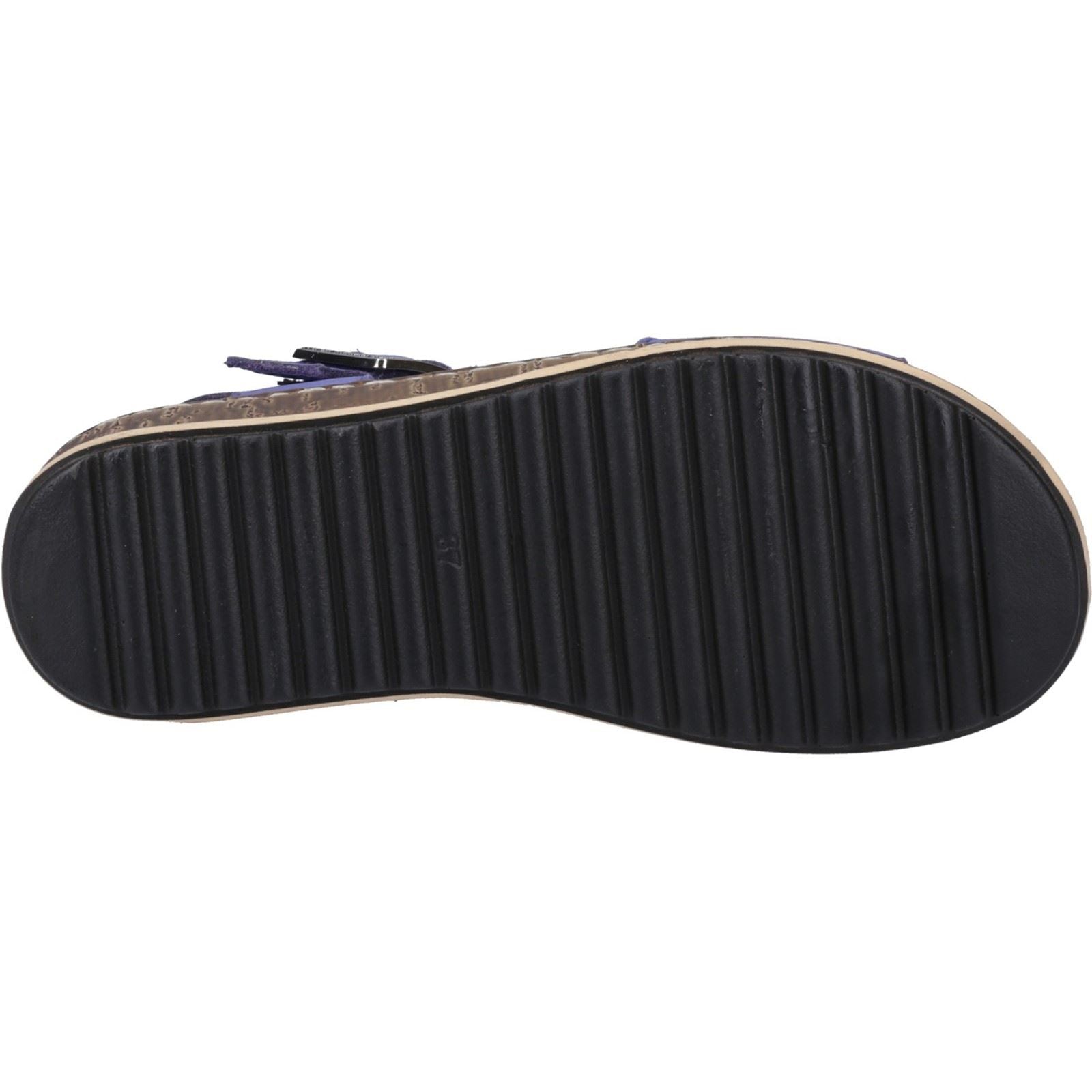 Hush Puppies Ellie Sandales Indigo Pour Femmes En Cuir