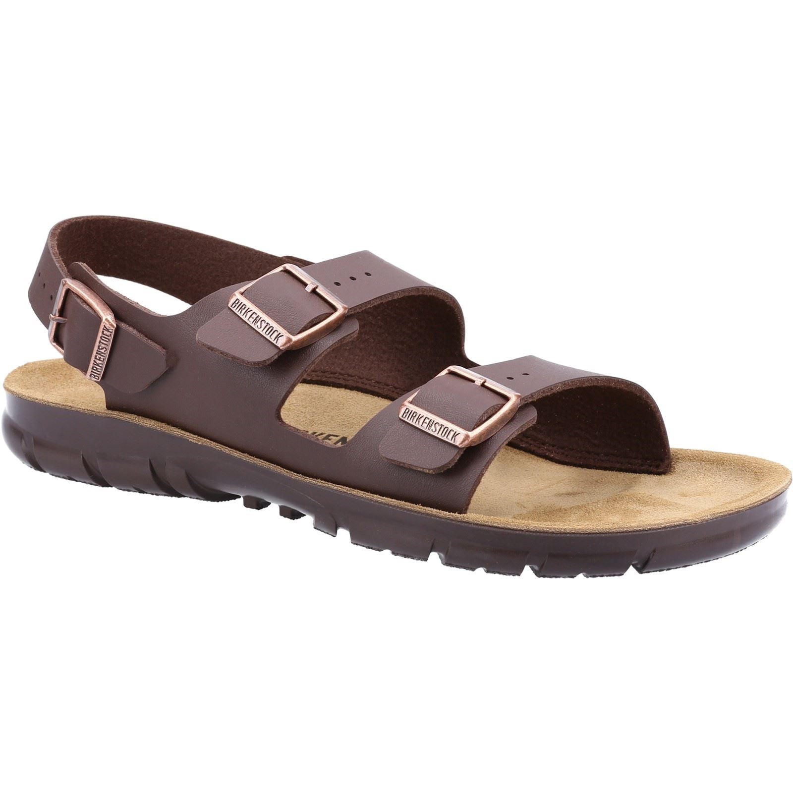 Birkenstock Kano Sandales Synthétiques Pour Homme De Couleur Marron Foncé